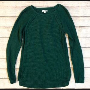 Sonoma: Hunter Green Knit Sweater-Small